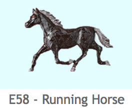 E58 馬（走り姿）